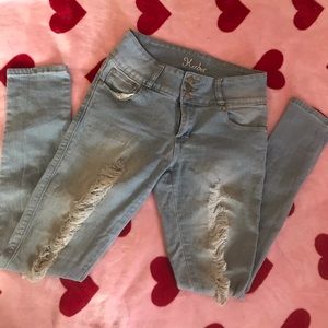 Kaba Distressed Jeans (Size 9 Juniors).